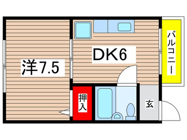 南武庫之荘２１ビルの物件間取画像